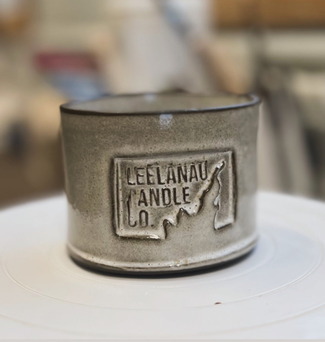Ceramic Leelanau Candle 8oz